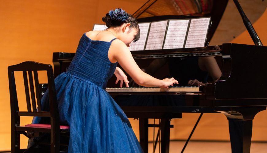 piano performance in the recital